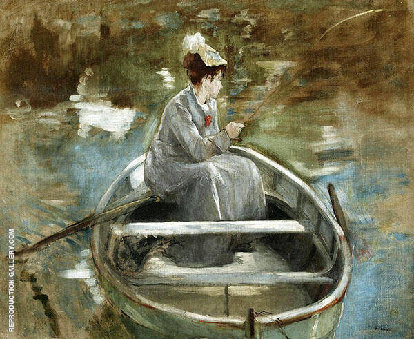 In the Boat by Eva Gonzales | Oil Painting Reproduction