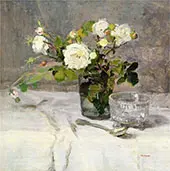 Roses in a Glass c1880 By Eva Gonzales
