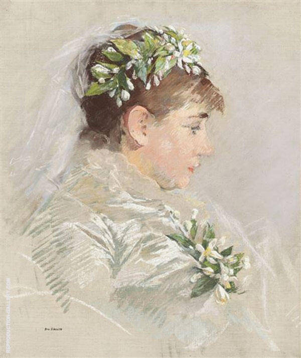 The Bride by Eva Gonzales | Oil Painting Reproduction