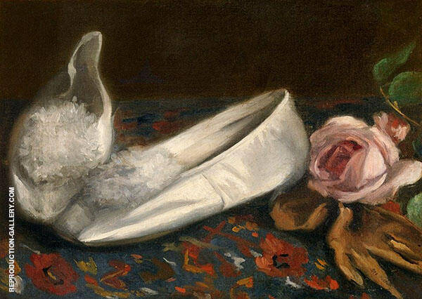 White Shoes by Eva Gonzales | Oil Painting Reproduction