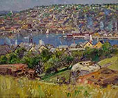 Fishing Village St Lves c1900 By George Gardner Symons