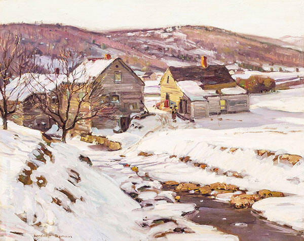 Indications of Spring Shelburne Falls | Oil Painting Reproduction