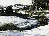 River Scene Winter By George Gardner Symons