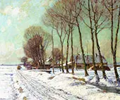 Snow Clad Fields in Morning Light By George Gardner Symons