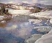 Valley Stream in Winter By George Gardner Symons