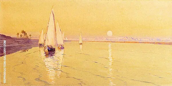 Along The Shore By Fernand Lungren