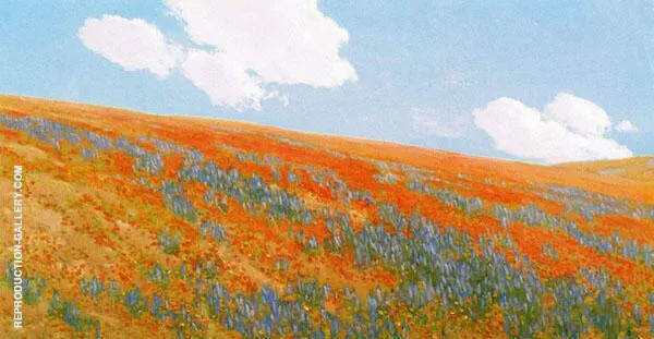 Poppies and Lupin By Fernand Lungren