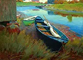 Boats at Rest By Arthur Wesley Dow