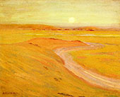 Moon over The Marshes By Arthur Wesley Dow