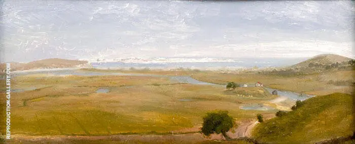 View of Crane Beach Ipswich from Crane Castle By Arthur Wesley Dow