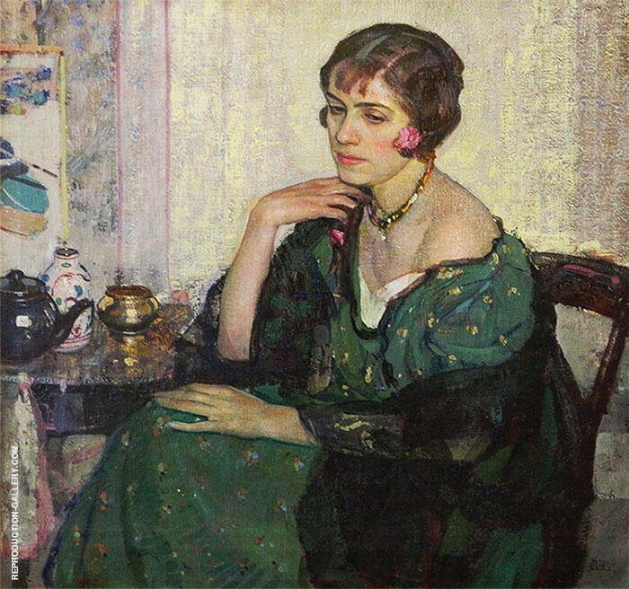 Afternoon Thoughts by Richard Emil Miller | Oil Painting Reproduction