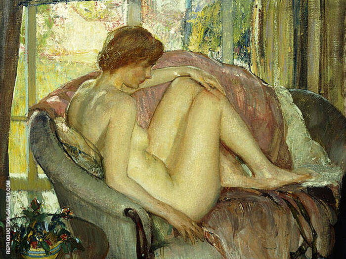 After The Morning Bath by Richard Emil Miller | Oil Painting Reproduction