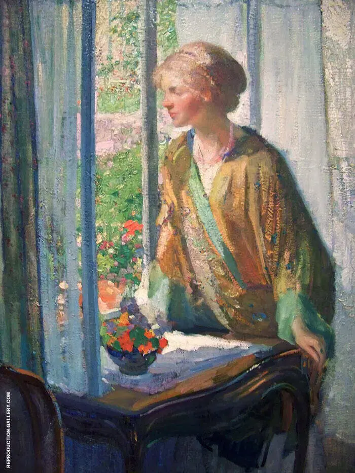 At The Window By Richard Emil Miller