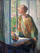 At The Window By Richard Emil Miller