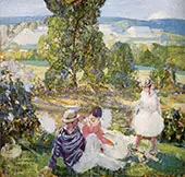Family Picnic Brittany By Richard Emil Miller