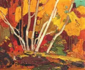 Autumn Birches By Tom Thomson