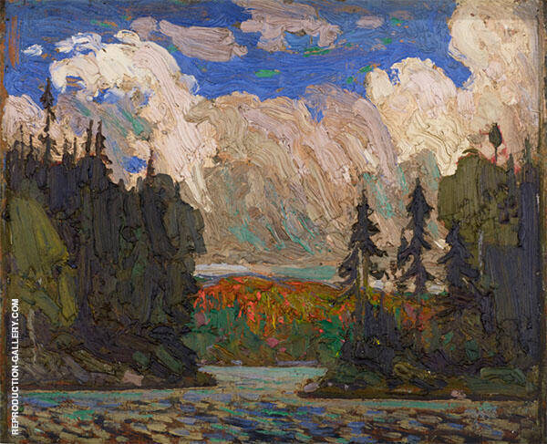 Black Spruce in Autumn by Tom Thomson | Oil Painting Reproduction