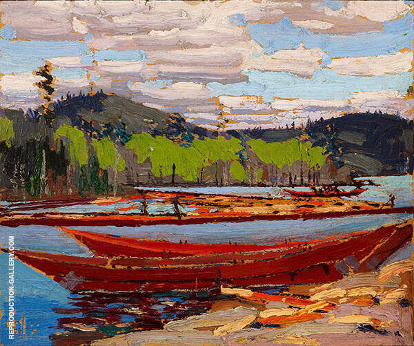 Boats 1918 by Tom Thomson | Oil Painting Reproduction