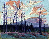 Burnt Land at Sunset By Tom Thomson
