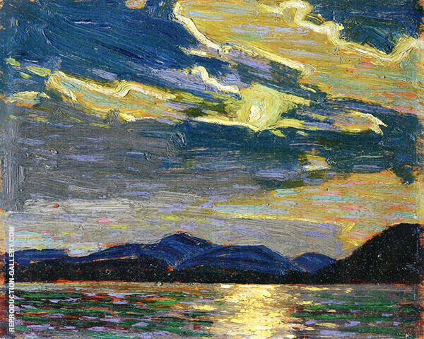 Hot Summer Moonlight 1915 by Tom Thomson | Oil Painting Reproduction