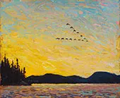 Round Lake Mud Bay Fall 1915 By Tom Thomson