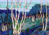 Silver Birches 1915 By Tom Thomson