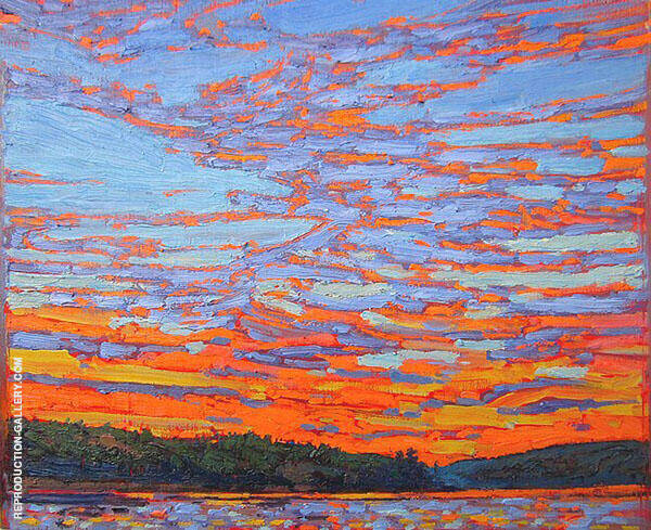 Sunset Clouds by Tom Thomson | Oil Painting Reproduction