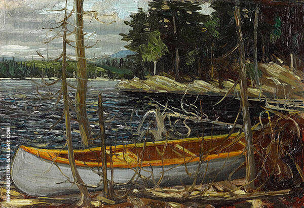 The Canoe by Tom Thomson | Oil Painting Reproduction