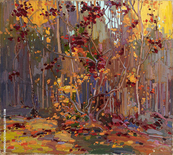 Maple Saplings October Winter 1916 | Oil Painting Reproduction