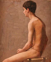 Boy Sitting By Elin Kleopatra Danielson Gambogi