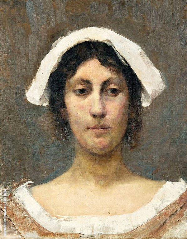 Girl in White 1892 Oil Painting Reproduction
