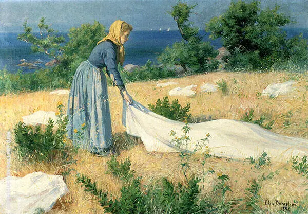 Laundry Drying By Elin Kleopatra Danielson Gambogi