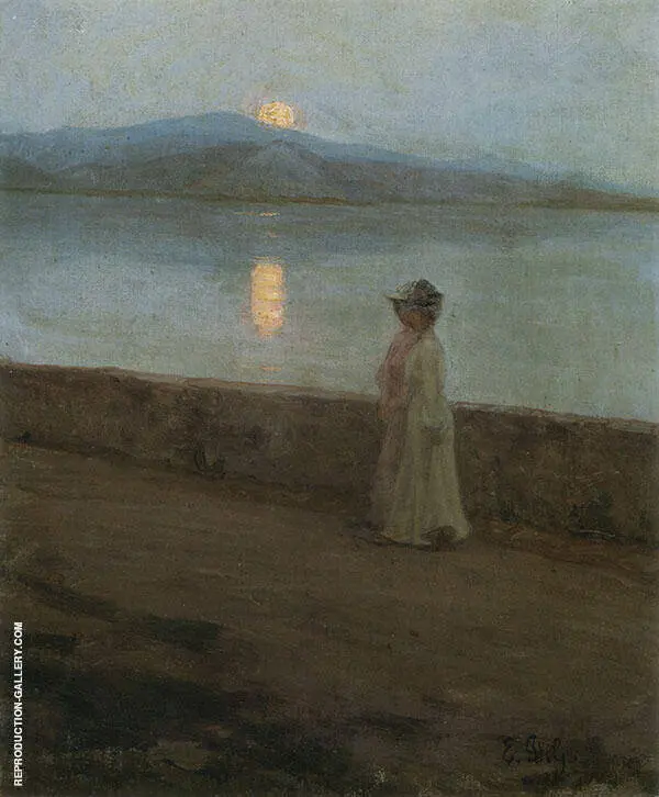 Moonlight on The Lake By Elin Kleopatra Danielson Gambogi