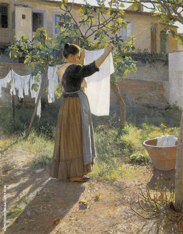 Washing Day 1900 | Oil Painting Reproduction