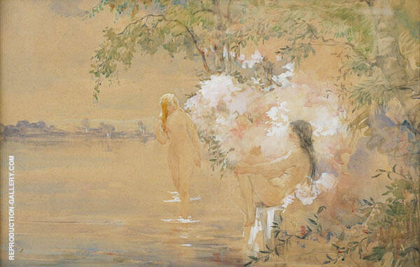 Bathing Nymph by Hobbe Smith | Oil Painting Reproduction