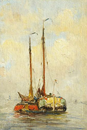 Two Boats By Hobbe Smith