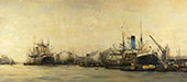 View of Amsterdam Harbor By Hobbe Smith