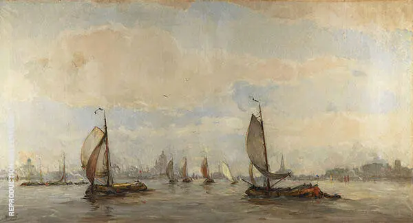 View of Amsterdam Harbor 1 By Hobbe Smith
