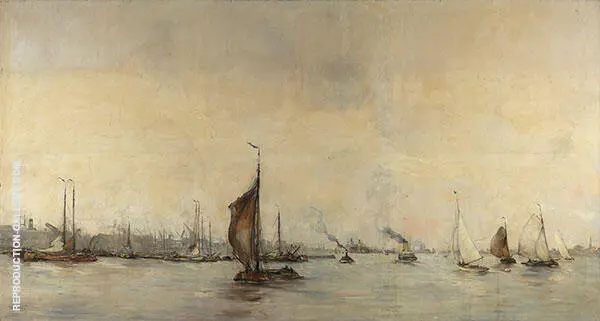 View of Amsterdam Harbor 2 By Hobbe Smith