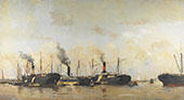 View of Amsterdam Harbor 3 By Hobbe Smith