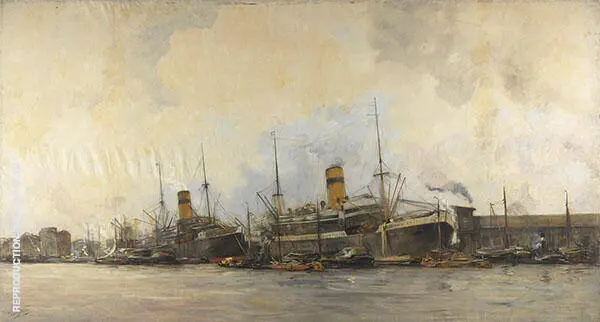 View of The Panama Quay to The West By Hobbe Smith