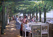 The Terrace at Restaurant Jacob in Nienstedten on the Elbe 1902 By Max Liebermann