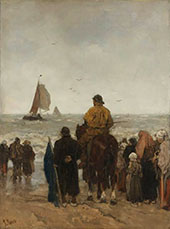Arrival of Boats 1884 By Jacob Maris