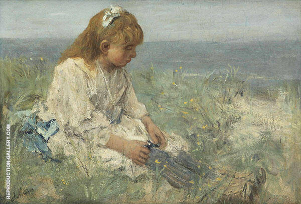 Daydreaming in The Dunes by Jacob Maris | Oil Painting Reproduction