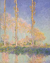 Poplars 1891 By Claude Monet