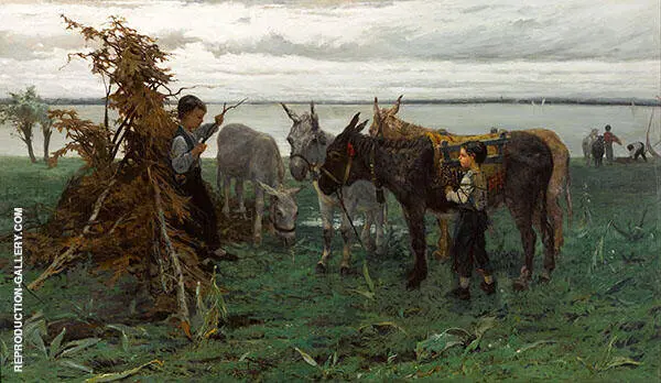 Boys Herding Donkeys 1865 By Willem Maris