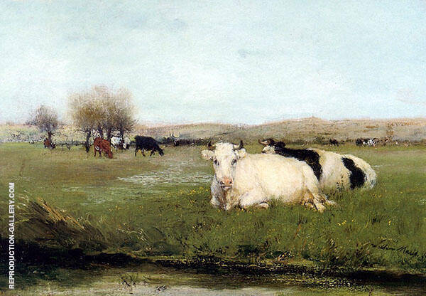 Cattle in The Meadow by Willem Maris | Oil Painting Reproduction