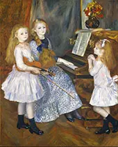 The Daughters of Catulle Mendes 1888 By Pierre Auguste Renoir