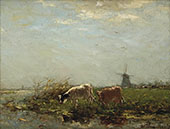 Cows near The Waterfront By Willem Maris