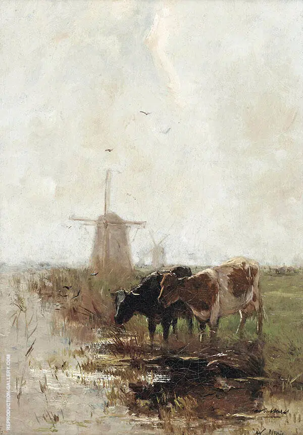 Cows near The Waterfront 2 By Willem Maris